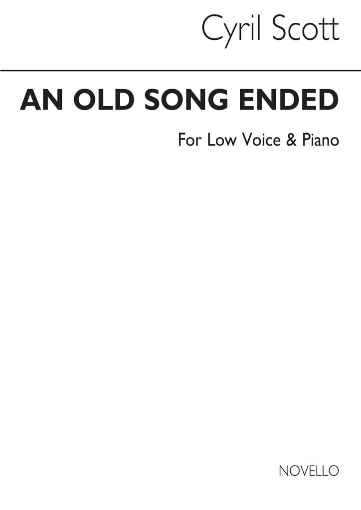 An Old Song Ended-low Voice/Piano (Key-e Flat)